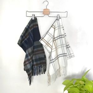 2 super soft plaid scarves! Worn only a few times
